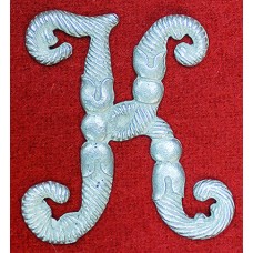 Литера "К" на погоны офицеров 1-го Корниловского ударного полка, обр. 1917 г.